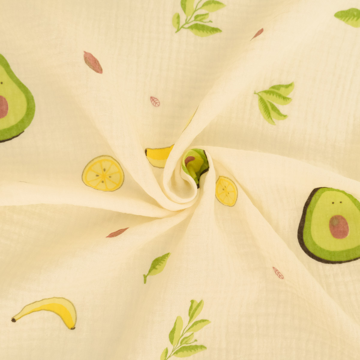Doppel-Gaze mit Avocado-Print – Maison Klem
